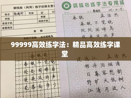 99999高效练字法：精品高效练字课堂 