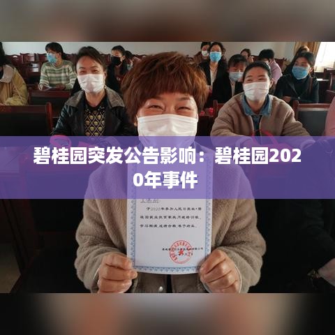碧桂园突发公告影响：碧桂园2020年事件 