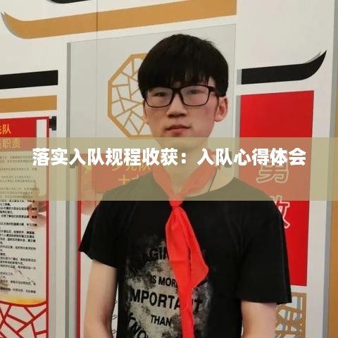 落实入队规程收获：入队心得体会 