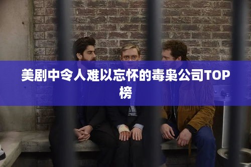 美剧中令人难以忘怀的毒枭公司TOP榜